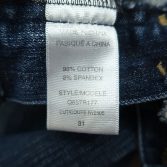 Guess Jeans Women's Size 31 Mid-Rise Comfort Bootcut Denim 31" Inseam Distressed - Picture 9 of 16